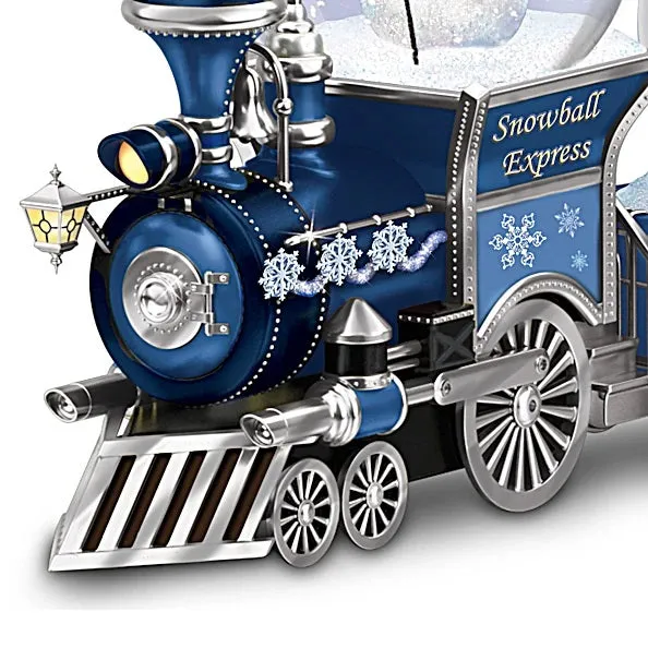 The Bradford Exchange Dona Gelsinger Snowball Express Musical Snowglobe Train Issue #1