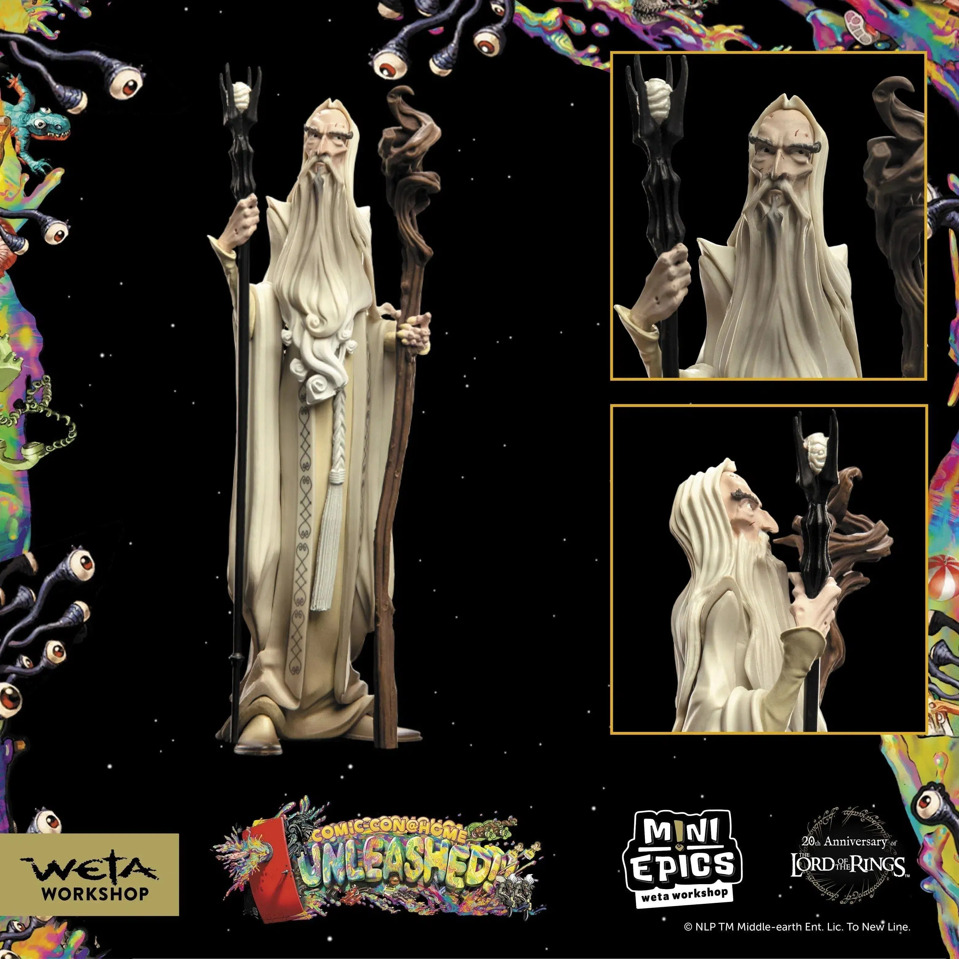 The Lord of the Rings - Saruman the White Figure (San Diego Comic-Con SDCC 2021 Exclusive) - Weta Workshop - Mini Epics