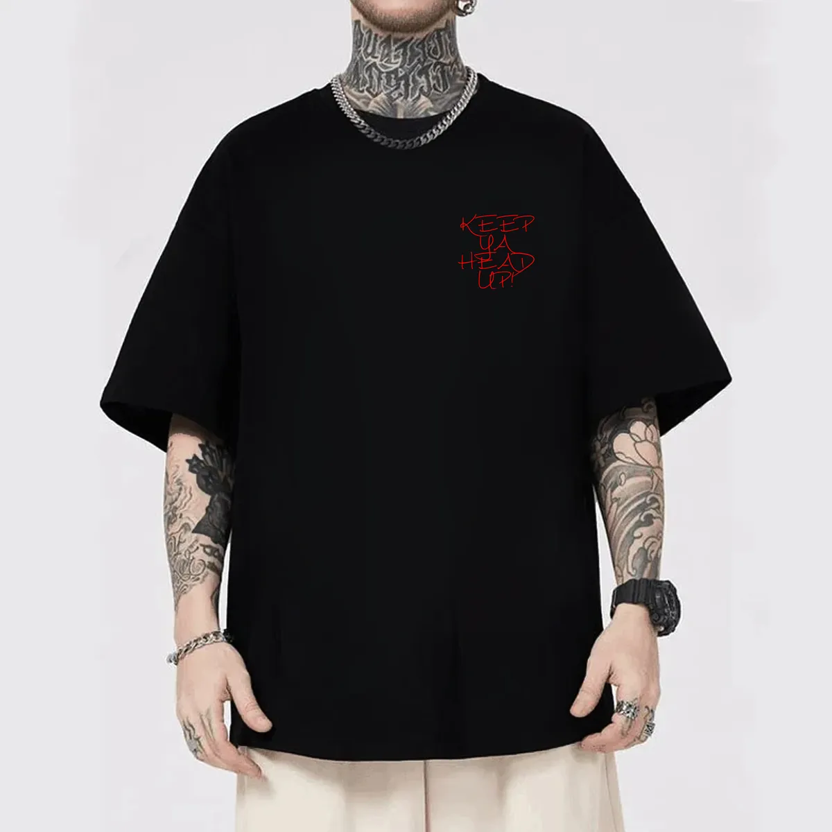 Tupac Roses Premium Oversized Tshirt