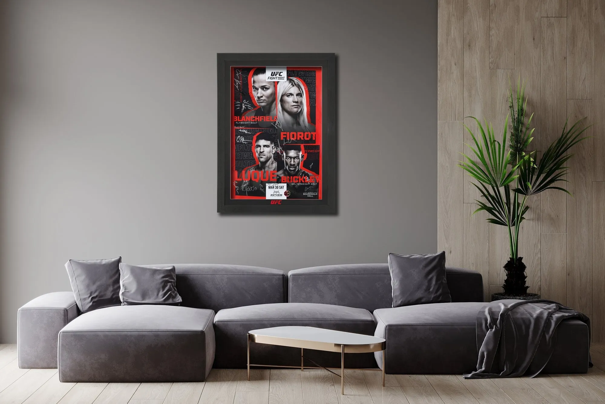 UFC Fight Night: Blanchfield vs Fiorot Autographed Event Poster