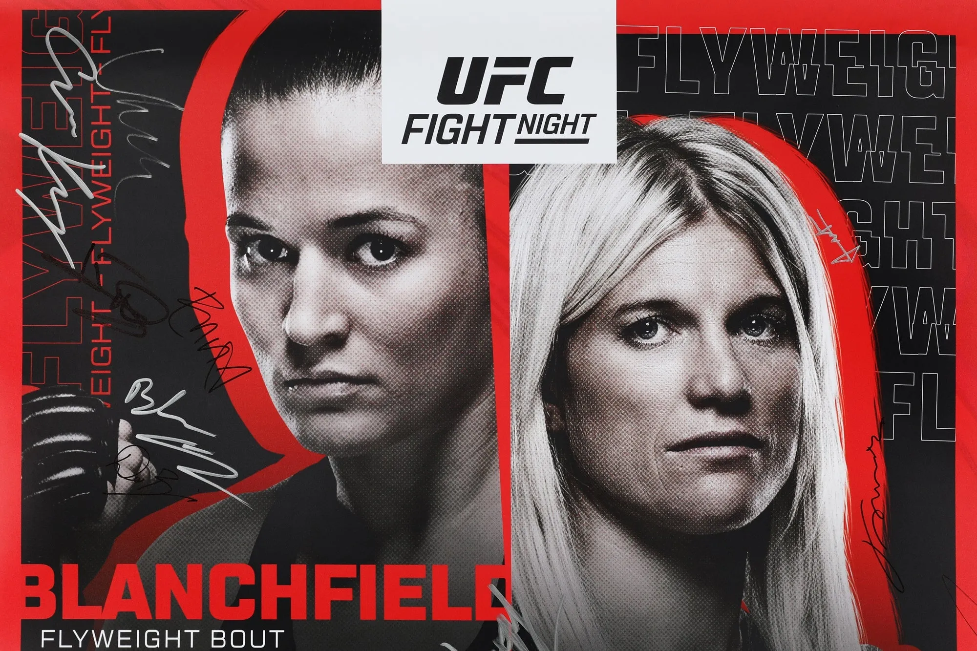 UFC Fight Night: Blanchfield vs Fiorot Autographed Event Poster