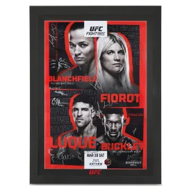 UFC Fight Night: Blanchfield vs Fiorot Autographed Event Poster