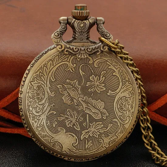 United States of America Department of Army Bronze Quartz Movement Pocket Watch
