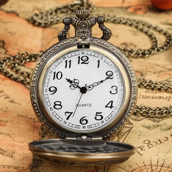 United States of America Department of Army Bronze Quartz Movement Pocket Watch