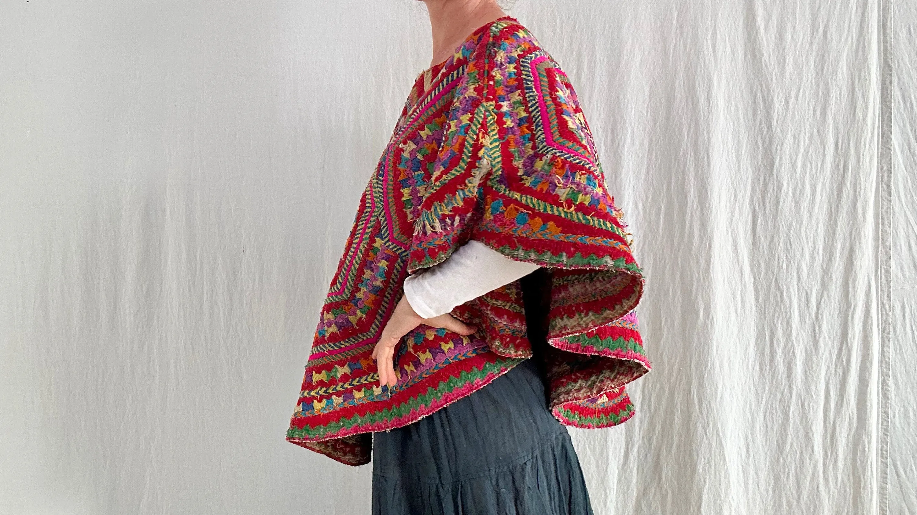 Vintage San Mateo Ixtatan Guatemalan Huipil. All Cotton