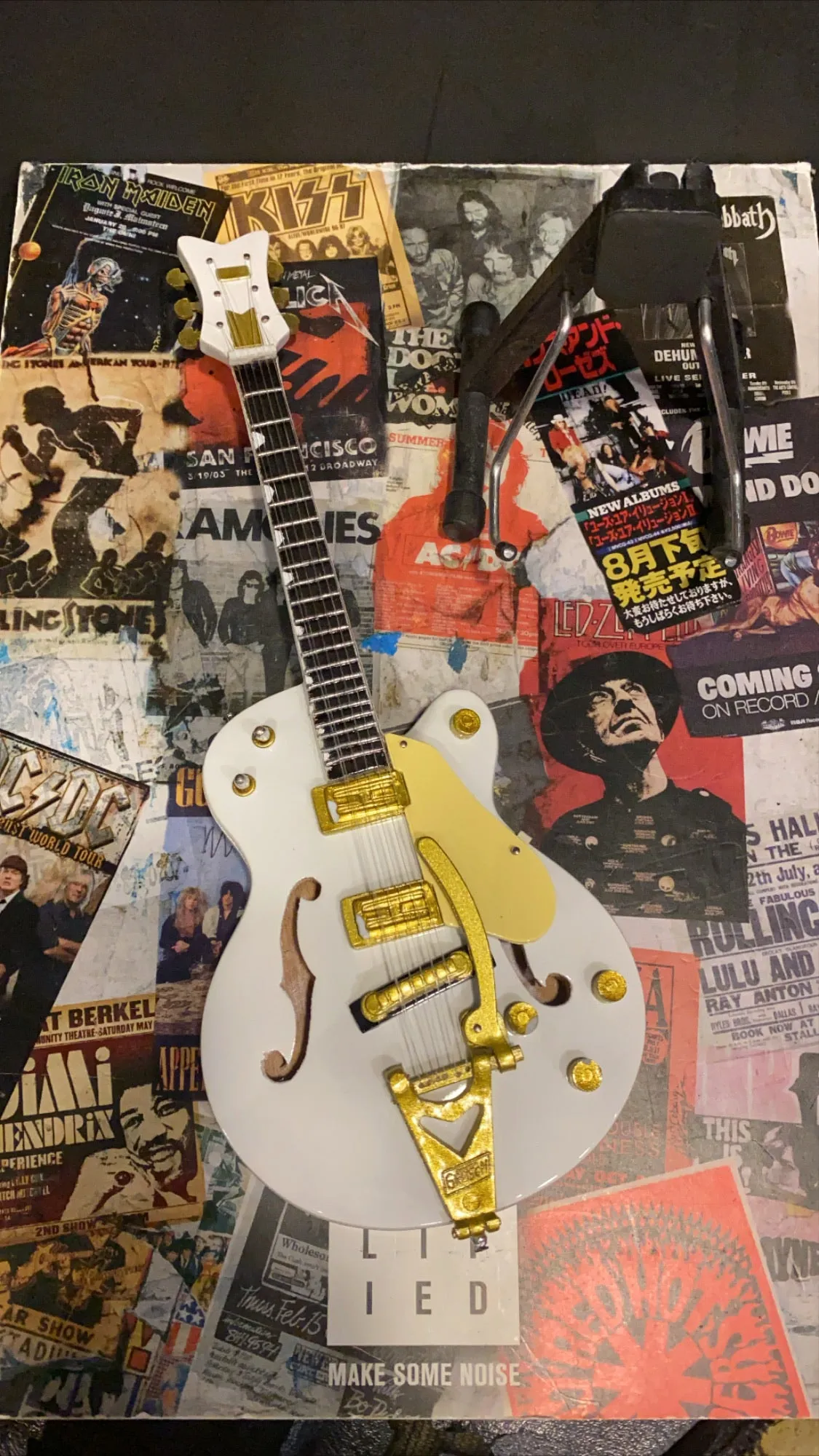 White Falcon Miniature Guitar