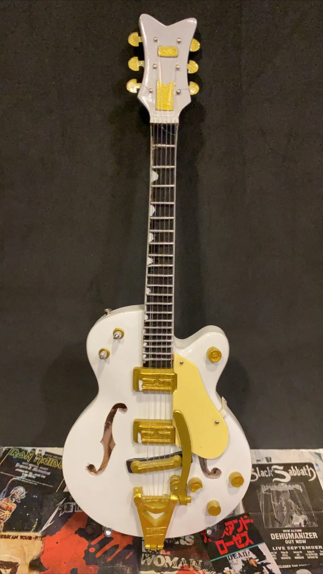 White Falcon Miniature Guitar