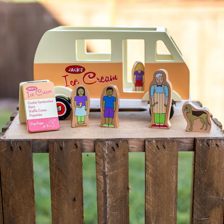 Wooden Magnetic Ice Cream Truck