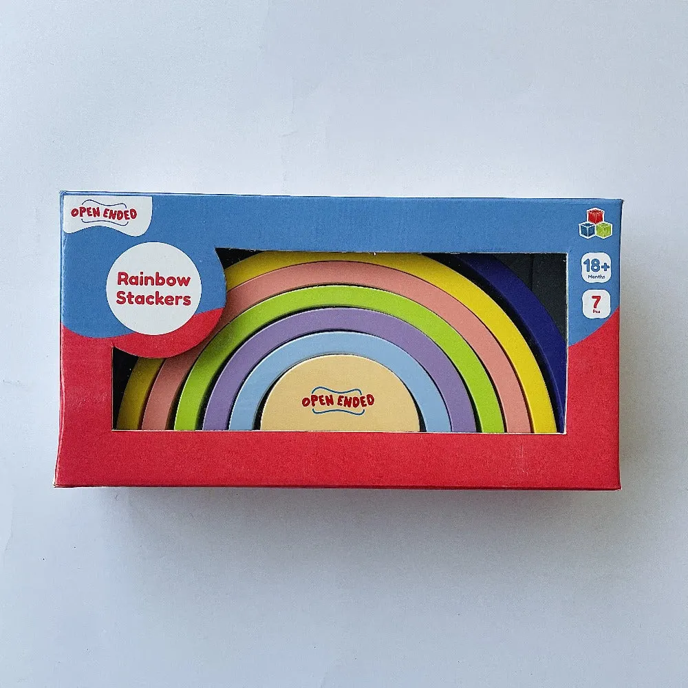 Wooden Rainbow Stacker 7 Piece