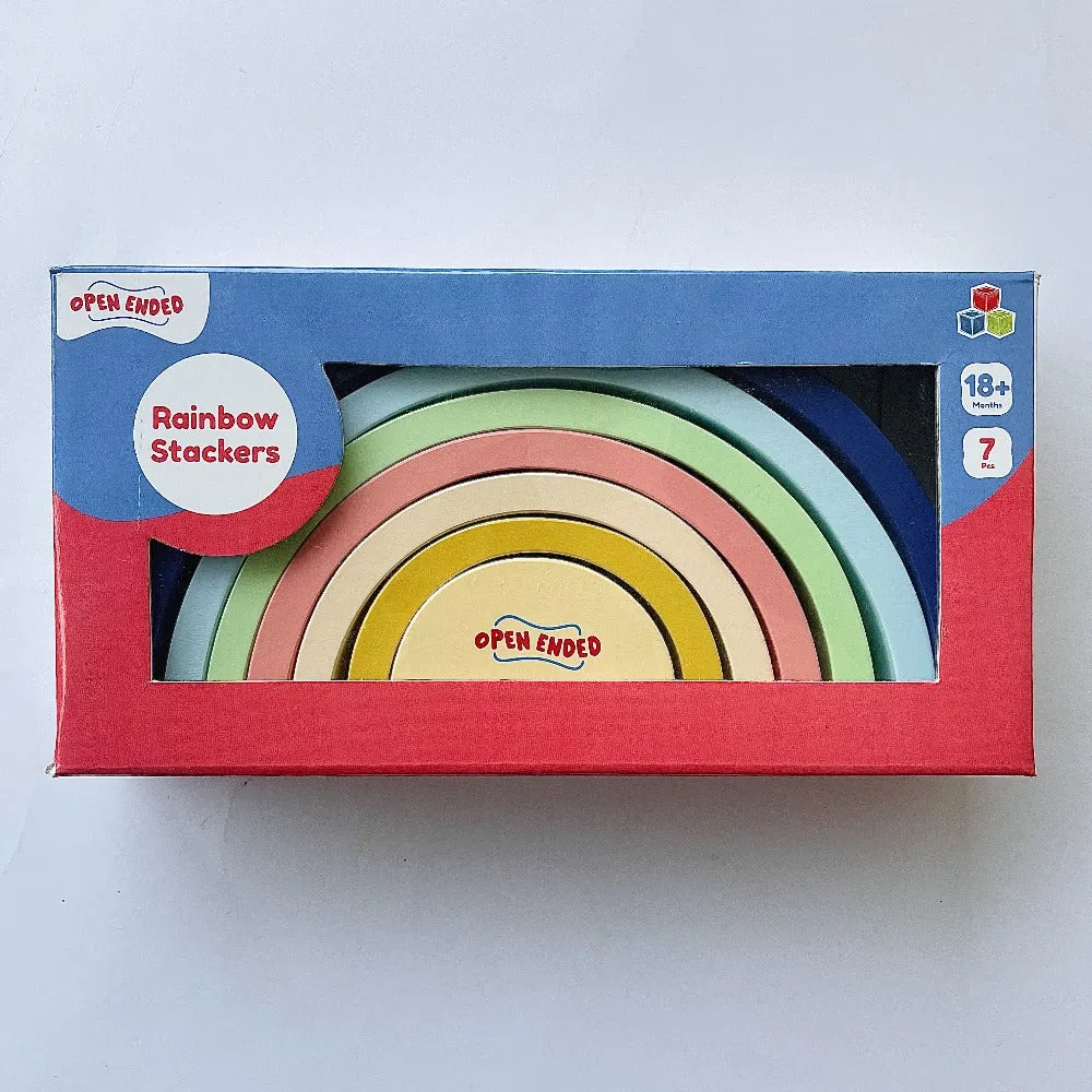 Wooden Rainbow Stacker 7 Piece