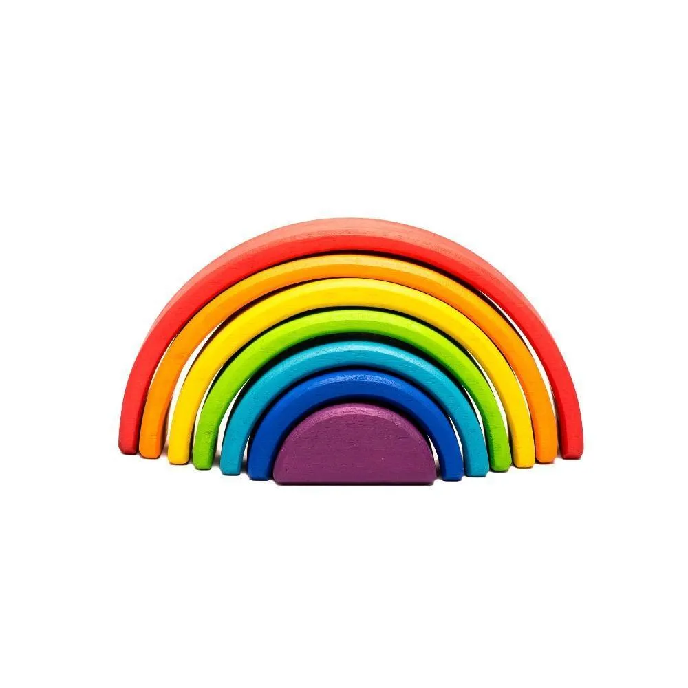 Wooden Rainbow Stacker 7 Piece