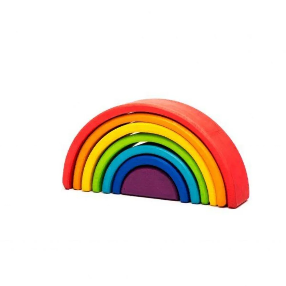 Wooden Rainbow Stacker 7 Piece