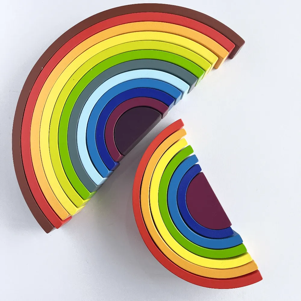 Wooden Rainbow Stacker 7 Piece