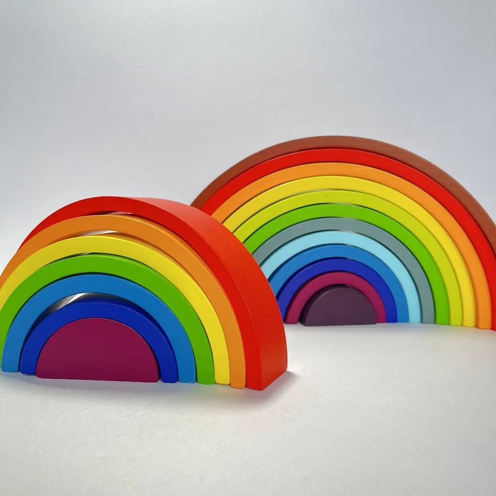 Wooden Rainbow Stacker 7 Piece