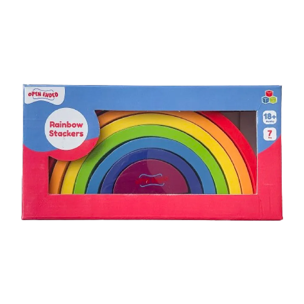 Wooden Rainbow Stacker 7 Piece