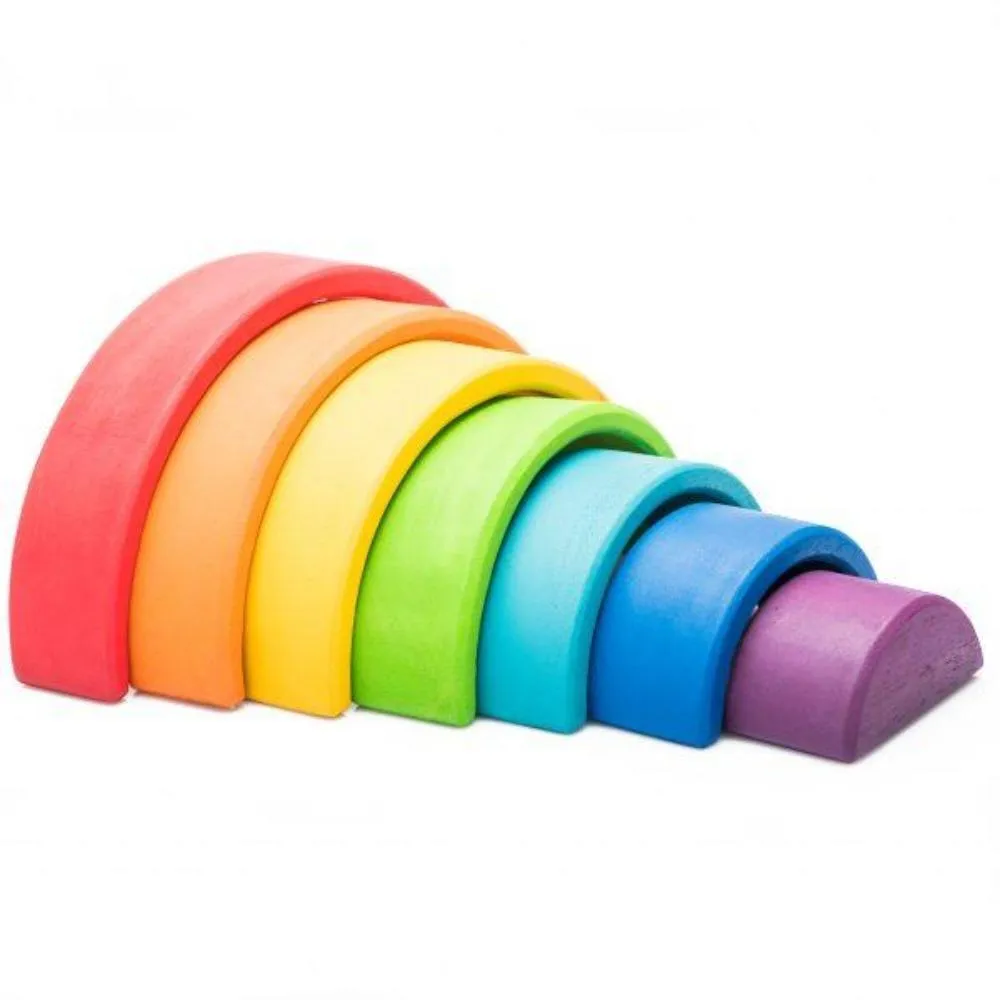 Wooden Rainbow Stacker 7 Piece