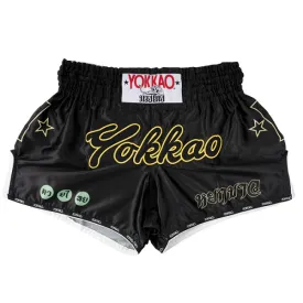 Yokkao Wax Muay Thai Shorts Black
