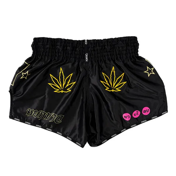 Yokkao Wax Muay Thai Shorts Black