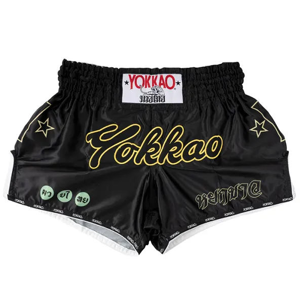 Yokkao Wax Muay Thai Shorts Black